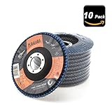 KSEIBI 686038 Zirconia Corundum 4 1/2 Inch Flap Disc Grit 120 Sanding Grinding Wheel