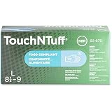 Ansell 92-675-L TNT Disposable Nitrile Powder Free Gloves Blue Large Box Of 100 [並行輸入品]