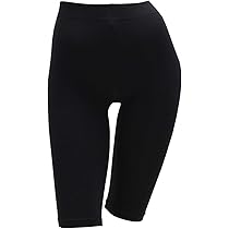 ブラック ナイロン スリムフィット レギンス ワークアウト メッシュ カプリ タイツ / WOR Mesh Capri