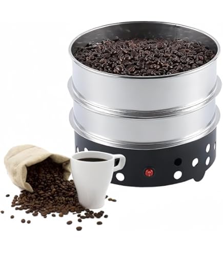 i-coffee 電動焙煎機　コーヒービーンロースター　珈琲豆冷却器 Amazon | Bounabay コーヒー豆クーラー コーヒー焙煎冷却機 二重層
