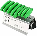 WIHA 36494 Torx Ergonomic Comfort Grip T-Handle T9, T10, T15, T20, T25, T27, T30, T40 x 100mm in Met