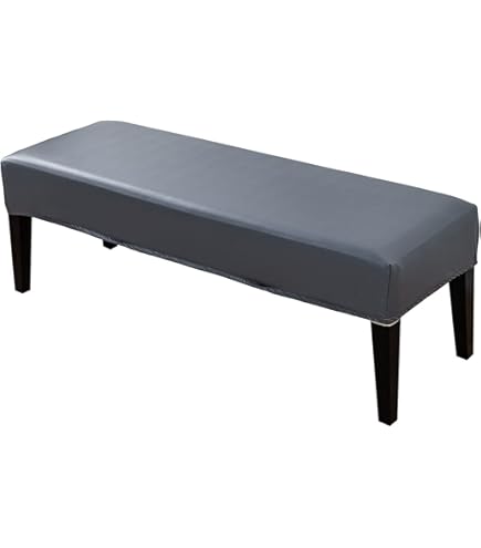 Amazon.co.jp: PU レザー ダイニングベンチカバー, 防水 ストレッチ