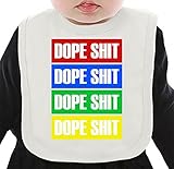 Dope Shit Swag Dope ネクタイを有する有機ビブ Medium