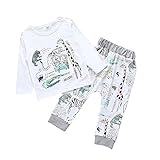 Cutelove　新生児　長袖Tシャツ+ロンパンツ2点セット　春秋　コットン　赤ちゃん　男の子　女の子　ベビー服　幼児服セット