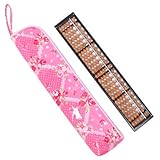 楽しく計算おしゃれそろばんセット(木製・23桁)　フローラルドリーム　日本製　N5704120