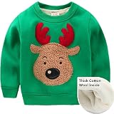 子供服/男の子の女の子は胴着/子供服は絨／保温ジャケット/赤ちゃんの冬服 (1-2歳, 緑)