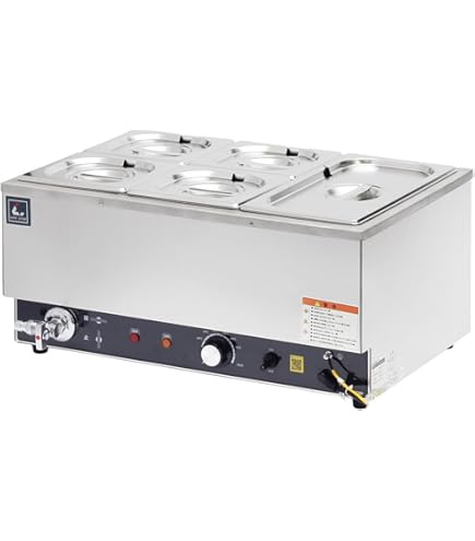 Amazon.co.jp: 業務用 電気式 フードウォーマー 湯煎保温器 スリムに