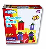 Stack 'n Build 25-Piece Wooden Block Set by Full Base [並行輸入品]