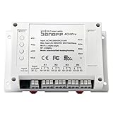 SONOFF 4CH Pro 4 Gang WiFi ワイヤレススマートスイッチ リモートスイッチ スマートで電源を制御 家庭用