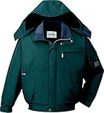 自重堂 JICHODO エコ防水防寒ブルゾン(フード付) 48380 グリーン LLサイズ