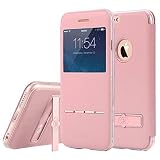 Iphone 6 /6s Case,xboun [Kick-stand] [Touch Series] [View Window] Folio Flip Case,shock Absorption P