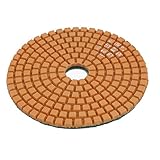 uxcell ダイヤモンド 研磨パッド 800グリット 湿式 10cmの直径 ウェットダイヤモンド研磨パッド グラニットマーブル用 ダークグリーン 1個入り