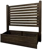 ボーダーフェンス付プランターボックス スタンダード・ミドルタイプ 基本セット ダークブラウン BFPB-790MD-DBR