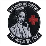 ワッペン　女性　ナース　看護師　ミリタリー　赤十字　アイロンワッペン