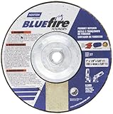 Norton Blue Fire Foundry Depressed Center Abrasive Wheel, Type 27, Zirconia Alumina and Silicon Carb