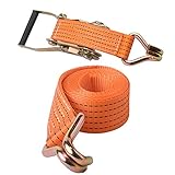 Hewflit ラッシング ベルト ラチェット式 6m 5cm フック