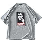 [ビッグエムワン] ARISTRIST アリストトリスト GDMNプリント 半袖 Tシャツ 4573-302l 大きいサイズ メンズ【21.グレー-5L】