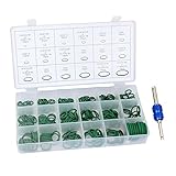 Senzeal Oリング オーリング ゴム パッキン セット 18サイズ 270個 機械修理 完全密封耐熱 耐油 防水 (グリーン)