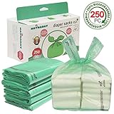 Easy-Tie Baby Disposable Diaper Sacks/Diaper Bags with Baby Powder Scent 250 Count [並行輸入品]