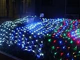 Jimeng　2*2m200球　クリスマス　イルミネーション　ナイアガラ　ネットライト　高輝度LED　カラフル