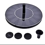 1.4ワットフローティング太陽光発電パネルキット水ポンプのためbirdbath噴水プールガーデン散水広い灌漑パンプス