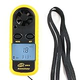 Avanti デジタル風速計 温度計 液晶 携帯型 風量 温度 測定 超軽量小型 ゴルフ 登山 ラジコンヘリ ドローン 夜でも見やすい ハンディタイプ ウィンドサーフィン 大型バックライト