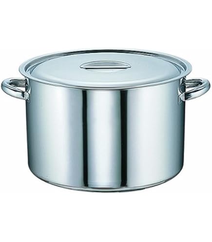 Amazon.co.jp: 遠藤商事 業務用 TKG PRO 半寸胴鍋(蓋なし) 30cm 電磁
