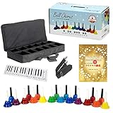 KC キョーリツ ベルコーラス (ハンドベル) 20音 オリジナルセット BC-20K/MU マルチカラー (キャリングケース/クリスマス楽譜集/鍵盤デザインクロス付属)