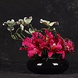 BAGEHUA リビングルームの TV キャビネットテーブル、図のカトレアの中国鉢花盆栽造花フラワーアレンジメントアートのシミュレーションに配置され