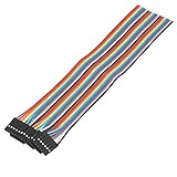 uxcell　ジャンパーワイヤー　リボンケーブル　シングルヘッド　メス　6P　20cm長さ　2.54mmピッチ　5本入り