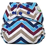 Sweet Pea Bamboo AIO One Size Diaper (Chevron Purple) by Sweet Pea