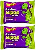 Dr Alex's #Trusted トイレ おしりふき TODDLER / YOUNG CHILD TOILET WIPES - 120 (2 Packs x 60) - Strawberry Sc