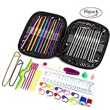 編み針 カギ針 ギフト編み針セット 手芸 毛糸・編み糸 裁縫セット フック針 編み 編む針 毛糸 編物セット DIY クラフト ケース付き