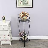 Plant shelf アイロンフラワーラック、リビングルームフラワーポットラックバルコニー盆栽フレームプラントディスプレイスタンド Flower racks ( 色 : A , サイズ さいず : 