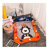 ベビーソフトFenced Cute Cartoon再生マットカーペット再生マットコットンFilling extra-thickラウンドマットキッズ部屋装飾 cdercv9-2