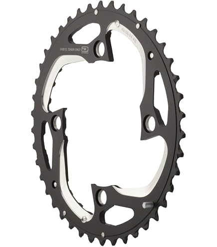 Bague Chaîne VTT Stronglight Dural 5083 38 Dents - 130 PCD 9/10 Vitesses - Argent - Neuf