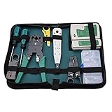 VBESTLIFE　9-in-1キット　[ネットワークテスターキット]ワイヤーストリッパー 圧着ペンチ テスタード ライバー パンチダウンツール　 A047　コンピュータ メンテナンス用