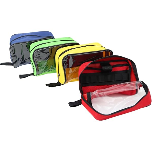 SdTacDuGe First Aid Kit Bag With Carabiner, 8.5 X 7.5 Inches, Waterproof Mesh Front - View #7