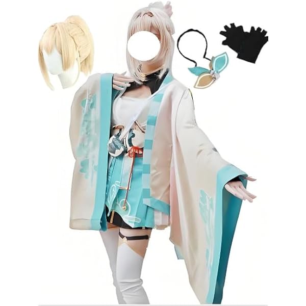 コスプレ ホロライブ 風真いろは ウィッグ 衣装 武器 フルセット 61Zc5Fur4xL._AC_UY1000_.jpg