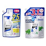 【セット買い】メンズビオレ 泡タイプ洗顔 スパウト 詰替え用 330ミリリットル (x 1) + 【大容量】 メンズビオレ 薬用デオドラント ボディウォッシュ フレッシュなミントの香り つめかえ用 1200ml [医薬部外品] ボディソープ