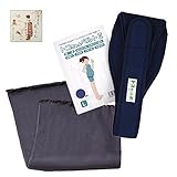 【きょうろまん付】トコちゃんベルトII（L：紺色）＋厚手腹巻カラー（M丈60cm：グレー）【カラポカセット】