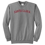 NCAA Santa Clara Broncosアーチクラシッククルーネックスウェットシャツ、アスレチックヘザー、ミディアム