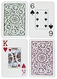 Copag Bridge Size Jumbo Index 1546 Playing Cards (Green Burgundy Setup) [並行輸入品]