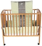 Baby Doll Bedding Cozy Carousel Minky with EmbroideryMini Crib/ Port-a-Crib Bedding Set, Sage by Bab