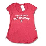 大学のテキサスTechレッドRaidersレディース用クルーネックTシャツポリエステルタンクトップ S