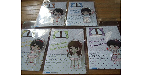 Amazon Co Jp カントリーガールズ 山木梨沙イラスト フィギュアスタンドキーホルダー Fsk 森戸知沙希 小関舞 船木結 梁川奈々美 セット Hobbies