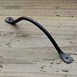 【黒皮鉄シリーズ】 取っ手 ハンドメイド丸棒タイプ Lサイズ