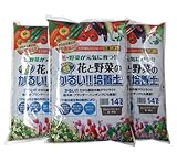 プラント 花と野菜のかるい培養土 14L×3個セット