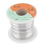 uxcell ハンダ リール ソルダーワイヤ チンリードロール シルバートーン 1.8%