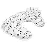 授乳枕 吐き戻し防止 　負担の軽減 サポートクッション　　カバー取り外す洗える　 出産祝い (ホワイト)